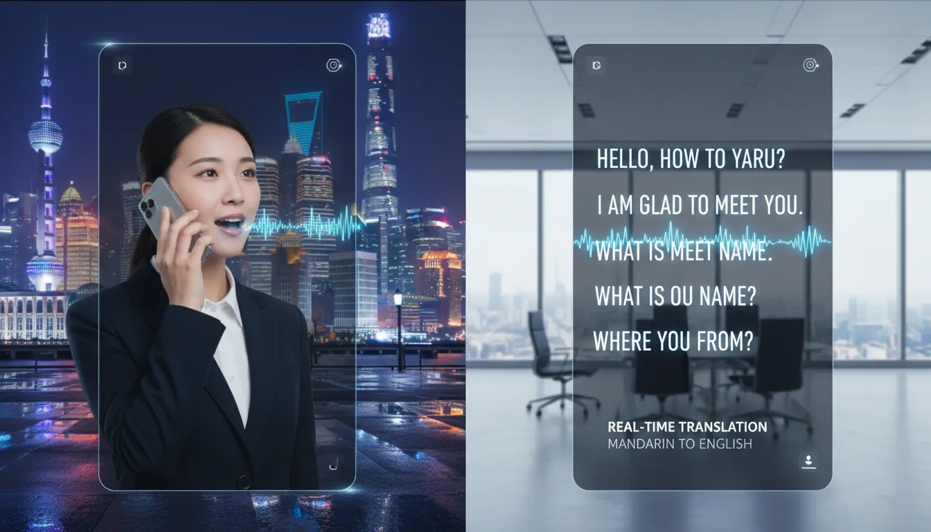 中国語音声翻訳: AI ツールの操作とリアルタイム精度